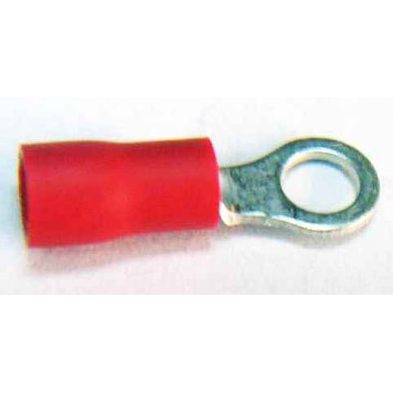 Клемма кольцевая 4мм с изоляцией красная (сечение до 1,5мм2)