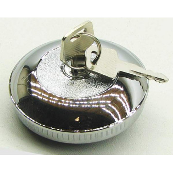 Крышка бензобака Волга с ключом металл, хром