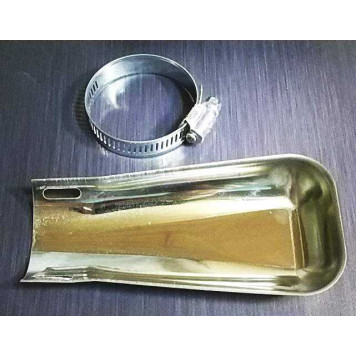 Насадка глушителя Лопатка 13см с хомутом-1