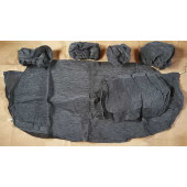 Чехлы сидений ВАЗ 2110 серые в рубчик полный комплект