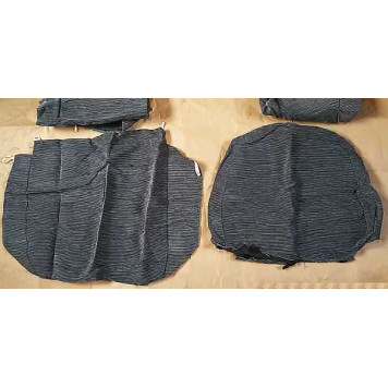 Чехлы сидений ВАЗ 2110 серые в рубчик полный комплект-3