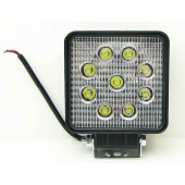 Фара противотуманная светодиодная  9LED 27W квадратная (117х117х50мм) PR-0254 