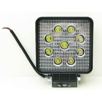 Фара противотуманная светодиодная  9LED 27W квадратная (117х117х50мм) PR-0254 