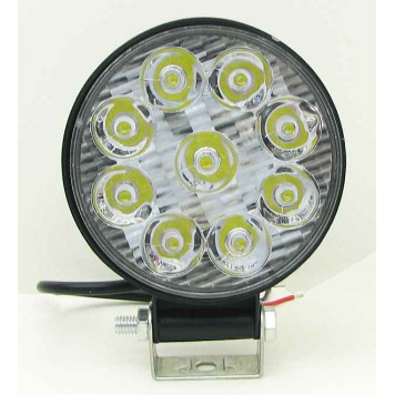 Фара противотуманная светодиодная  9LED 27W круглая MINI (85х85х23мм) PR-1083 -3