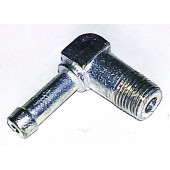 Штуцер термостата 1/8 угловой под шланг  6мм