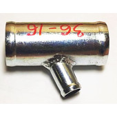 Трубка соединительная - тройник 36х16х36мм косой выход (70°)