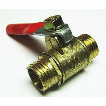 Кран шаровый универсальный резьба 1/4 наружняя-наружняя-1