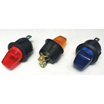 Тумблер 2 положения круглый цветной