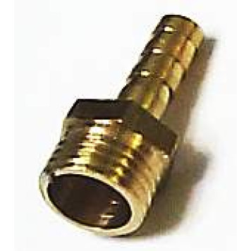 Штуцер с наружней резьбой 1/4 под шланг  6мм , латунный