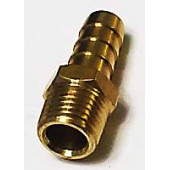 Штуцер с наружней резьбой 1/4 под шланг 10мм , латунный