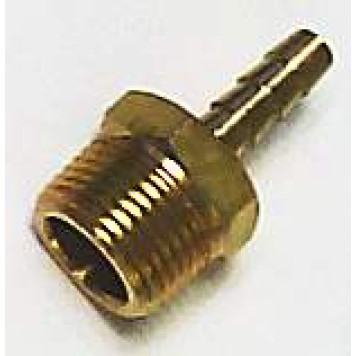 Штуцер с наружней резьбой 3/8 под шланг  6мм , латунный