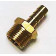 Штуцер с наружней резьбой 3/8 под шланг  8мм , латунный