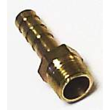 Штуцер с наружней резьбой 1/8 под шланг  6мм латунный 