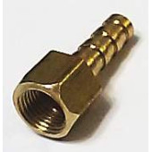 Штуцер с внутренней резьбой 1/8 под шланг  6мм , латунный