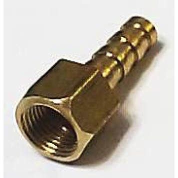 Штуцер с внутренней резьбой 1/8 под шланг  6мм , латунный