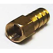 Штуцер с внутренней резьбой 1/8 под шланг 10мм , латунный