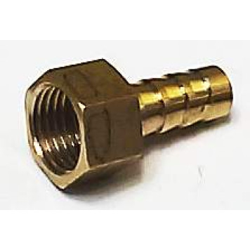 Штуцер с внутренней резьбой 1/4 под шланг  8мм , латунный