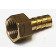 Штуцер с внутренней резьбой 1/4 под шланг  8мм , латунный