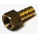 Штуцер с внутренней резьбой 1/4 под шланг 10мм , латунный