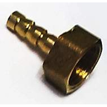 Штуцер с внутренней резьбой 3/8 под шланг  6мм , латунный