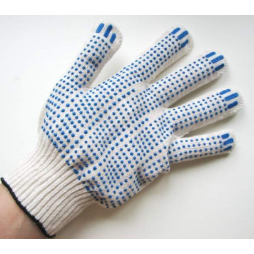 Перчатки  х/б с напылением-1