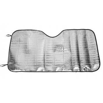 Шторка солнцезащитная под лобовое стекло 130х60см фольгированная