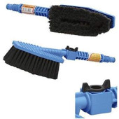 Щетка для мойки автомобиля 32см, с краном, на шланг