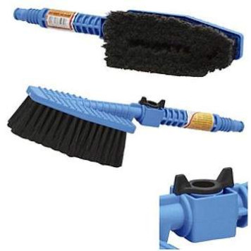 Щетка для мойки автомобиля 32см, с краном, на шланг