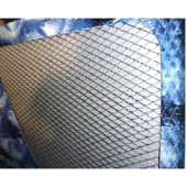 Сетка декоративная на бампер BD-0012 (100х37см) хром, средняя ячейка