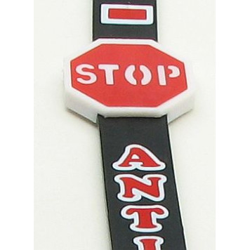 Антистатик с металлич.сердечником и с отражателем "STOP+череп" 55см-1