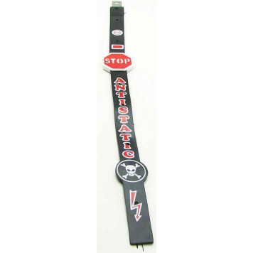 Антистатик с металлич.сердечником и с отражателем "STOP+череп" 55см