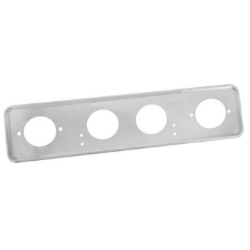 Рамка номерного знака металлическая Белая