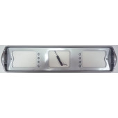 Рамка номерного знака с боковой подсветкой серая