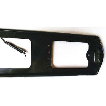 Рамка номерного знака с боковой подсветкой черная-1