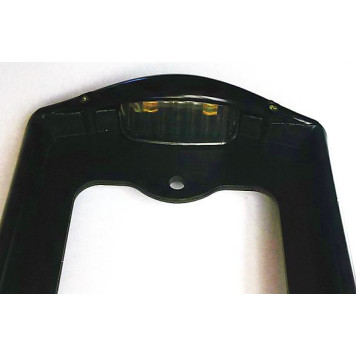 Рамка номерного знака с боковой подсветкой черная-2