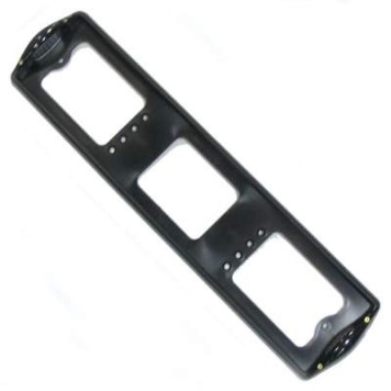Рамка номерного знака с боковой подсветкой черная
