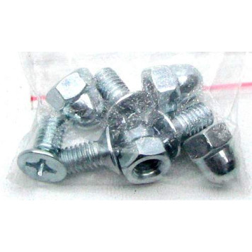 Болты крепления номера декоративные оцинкованные 4шт