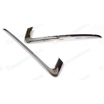 Накладка-молдинг бампера ВАЗ 2190 Гранта Granta FL переднего верхн. комплект лев.+прав. <b>8450100990 + 8450100991</b>