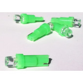 Лампа (LS32) светодиодная Т5 (W2-4,6d) зеленая, конус, без цоколя А12/1.2