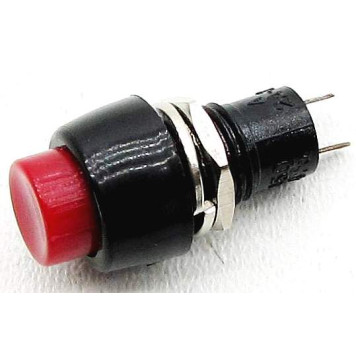 Кнопка круглая d=10мм без фиксации, цветная 