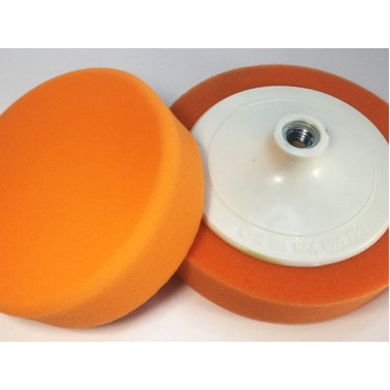 Круг полировальный оранжевый средней жесткости М14, 150х50мм-1