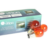 Лампа 12V 21+5W (PY21/5W) 2 контакта ВАY15d оранжевая NORD YADA 900245