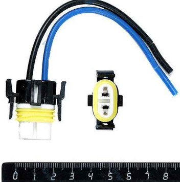 Разъем лампы H8, H11, H27 2 контакта NORD YADA 903179 керамический с проводами