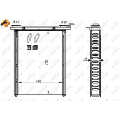 Теплообменник, отопление салона <b>NRF 54346</b>