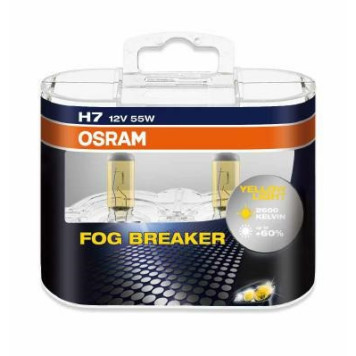 Лампа г/с H7 (55W) PX26d Fog Breaker 12V 2шт 4052899932203 <b>OSRAM 62210FBR-HCB</b>