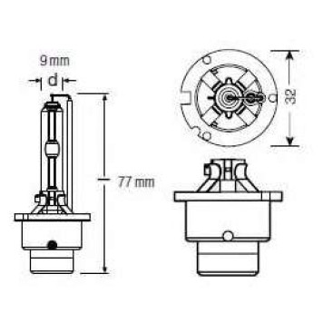 Лампа газоразрядная(ксеноновая) D2S 85В 35Вт OSRAM OSRAM XENARC 66240-4