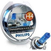 Лампы H4 12V 60/55W P43t-38 5000K PHILIPS 12342DVS2 (серия DiamondVision) 2шт в пластик.боксе