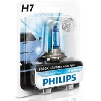 Лампа H7 12V 55W 5000K PHILIPS 12972DVB1 (серия DiamondVision)
