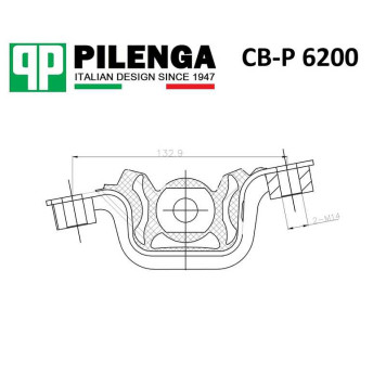Опора двигателя BOXER, DUCATO <b>PILENGA CB-P6200</b>-1