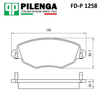 Колодки тормозные диск.передние MONDEO III, JAGUAR X-Type Estate <b>PILENGA FD-P1258</b>-1